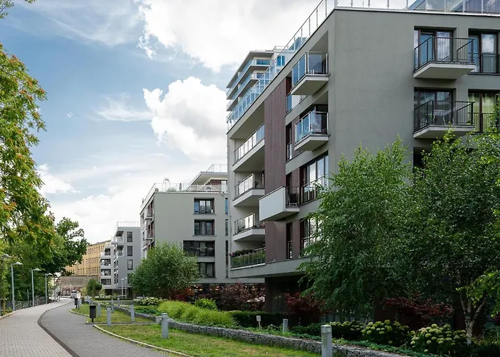 Lägenhetshotell Art Nad Olawa Wrocław